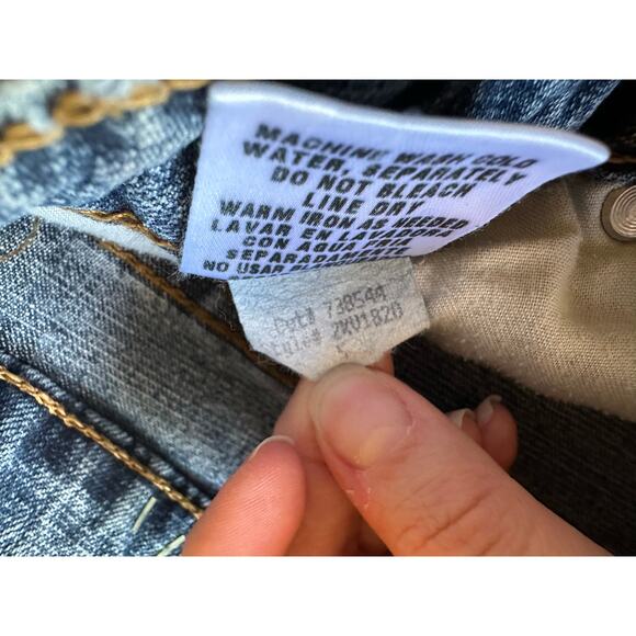 l.e.i. Vtg Low Rise Flare Jeans Size 5 - Picture 5 of 9